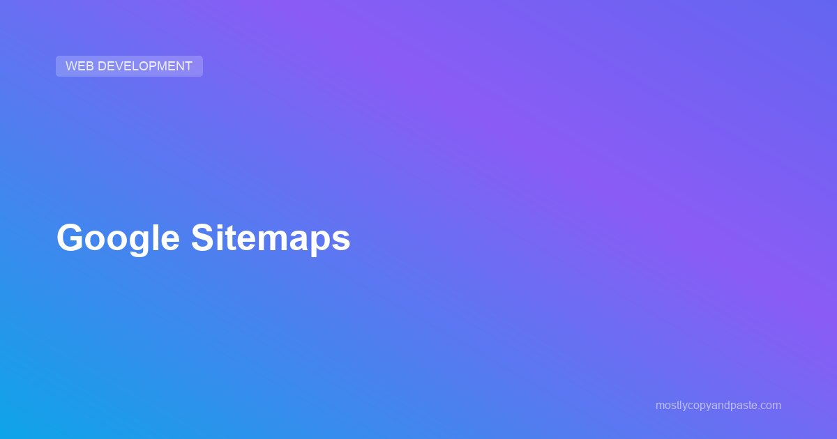 Google Sitemaps